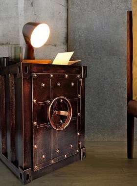 复古集装箱收纳柜美式工业婚庆摄影道具美陈咖啡店铺橱窗落地摆件