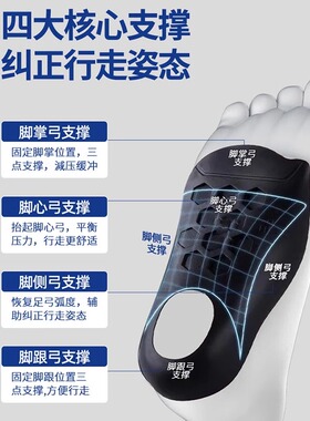 扁平足运动鞋垫足弓支撑减震垫