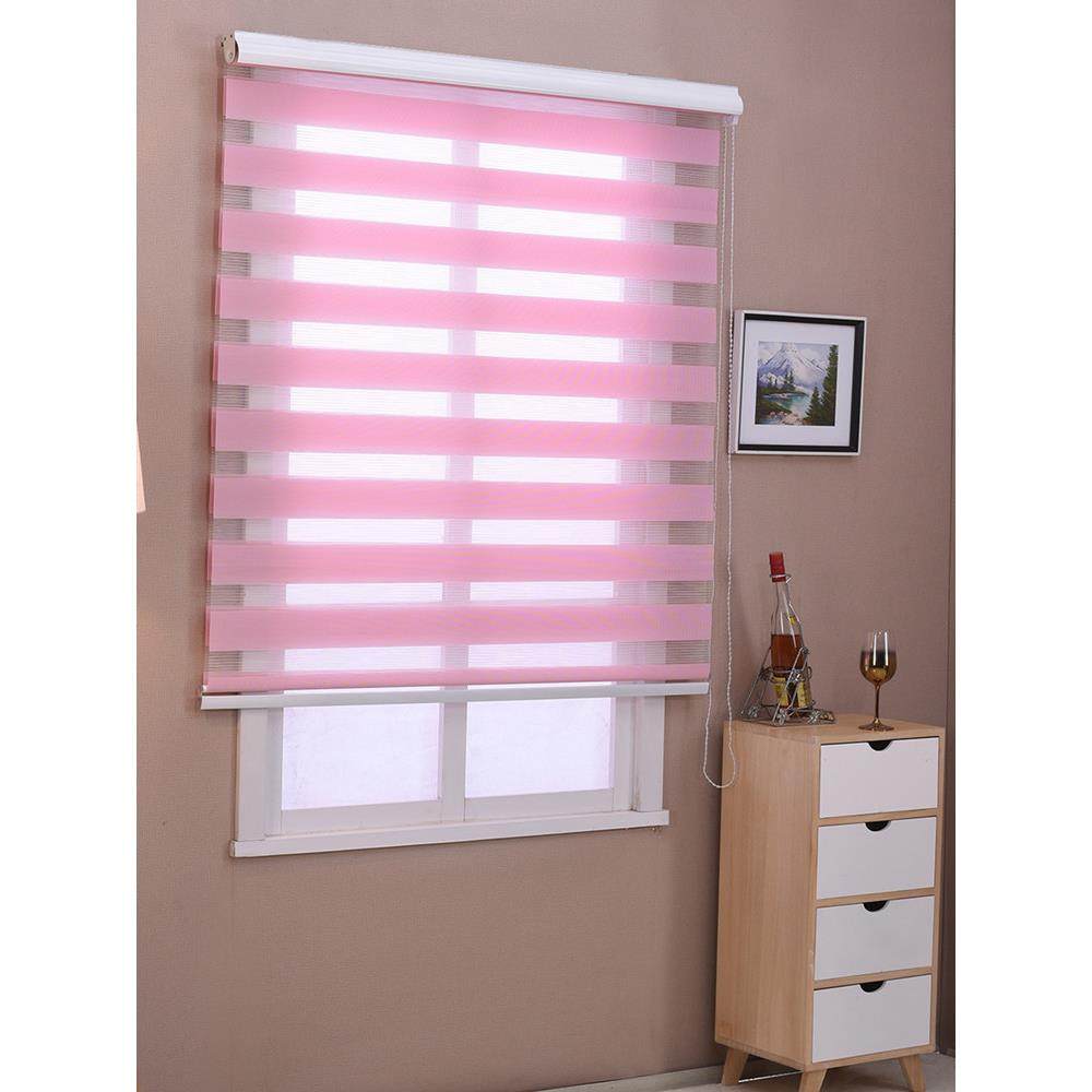 A5L韩式加厚卷帘柔纱帘双层百叶窗帘成品阳台遮光免打孔浴室防水,淘宝优惠券,粉丝福利购,淘宝优惠卷