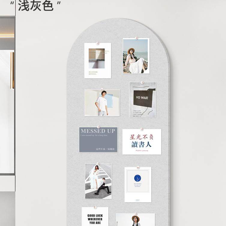 拱形毛毡墙贴照片墙背景板毛毡板软木板羊毛毡拍立得相片玄关装饰,淘宝优惠券,粉丝福利购,淘宝优惠卷