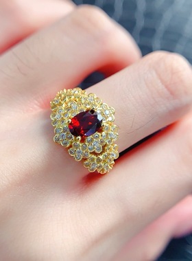石榴石戒指琼瑞阁轻奢时尚