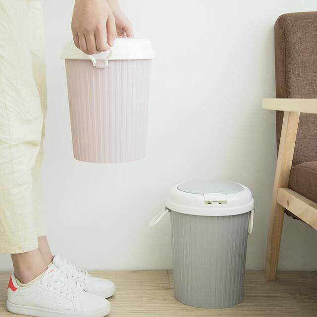 New Direct Sales Household Trash Can Press-Type Creative Kitchen Plastic Trash Can Bathroom Storage Classification