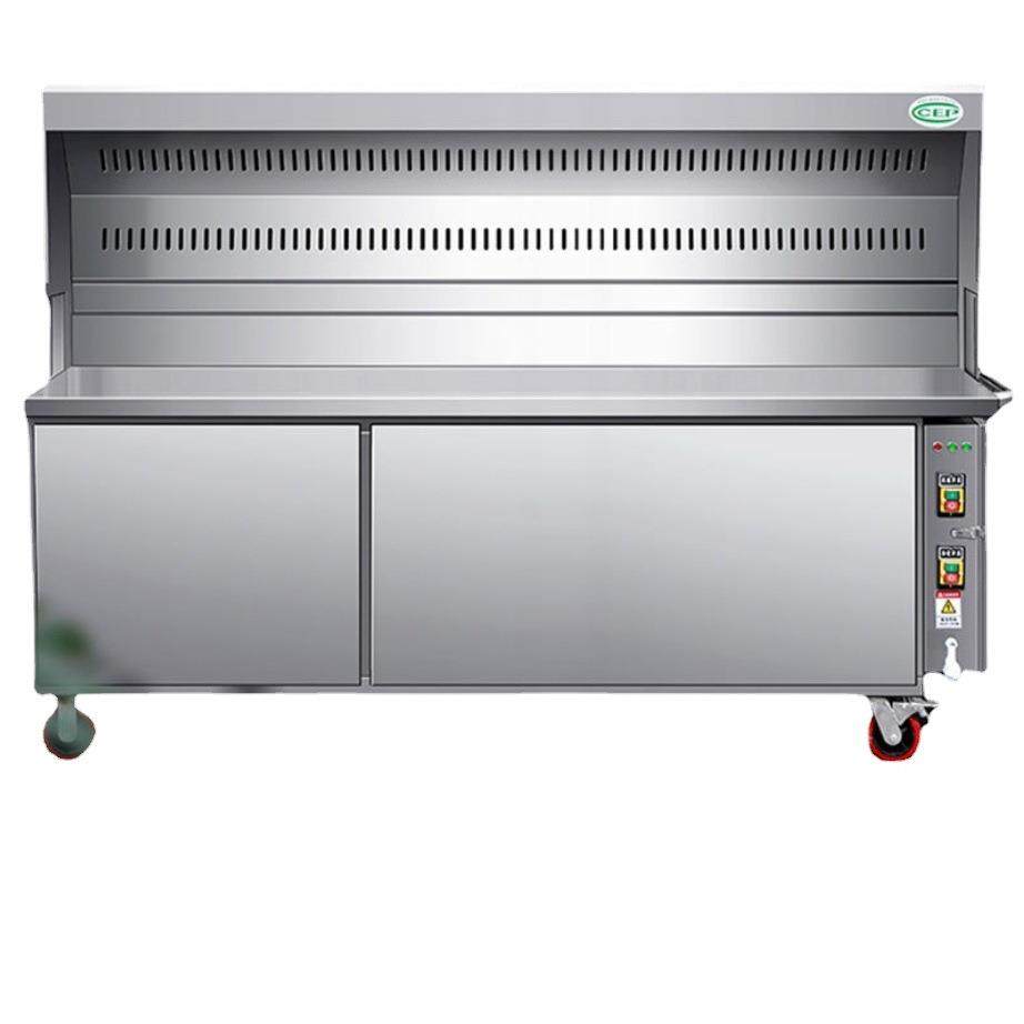 商用无烟烧烤车木炭烧烤净化炉不锈钢户外烤架夜市摆摊移动烧烤炉,淘宝优惠券,粉丝福利购,淘宝优惠卷