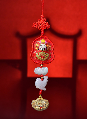 麦玲玲吉旺庆堂2026年马年六合三合生肖红绳挂饰本命年太岁饰品