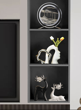 高档套装摆件现代客厅酒柜电视柜玄关家居装饰品乔迁新居搬家摆设