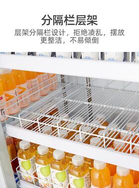 冰力鲜冷柜厂家直销促销款两门饮料展示柜商场小卖部士多饮料冰箱
