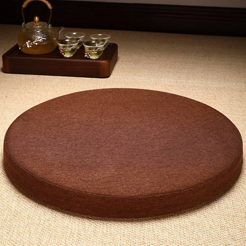 冥想禅修坐垫大拜垫蒲团坐墩新中式打坐禅修专用垫大礼拜跪拜地垫 - 图0