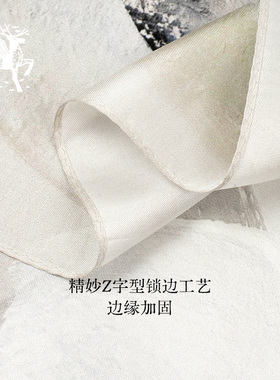 100%桑蚕丝春夏45cm小方巾中国风