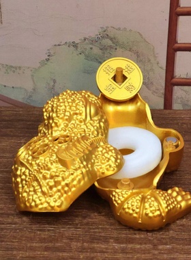 金蟾汽车内饰品摆件车载香水香薰