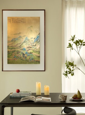释同加厚铜雕画招财纳福挂画