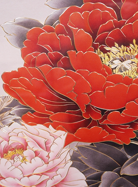 花开富贵牡丹铜雕画客厅招财