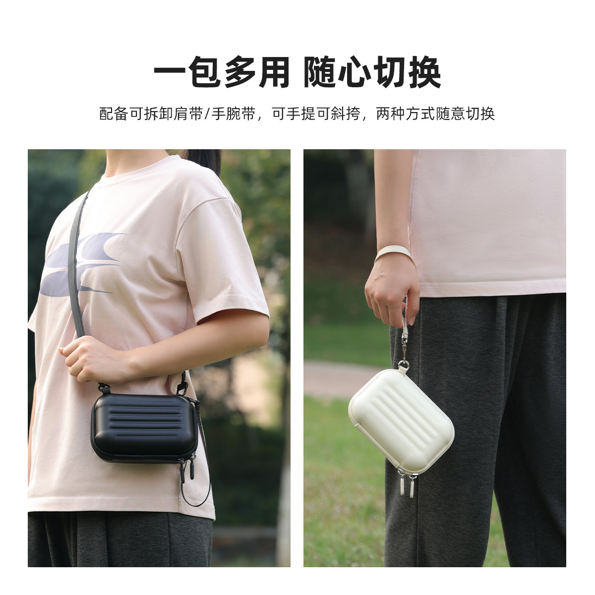 Cwatcun香港卡登相机包手提单肩斜挎CCD数码保护套内胆包适用佳能富士索尼三星松下尼康卡片机硬壳便携收纳盒-图3