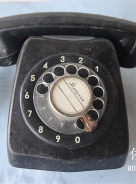 7080年代老电话机老拨盘转盘电话机怀旧老物件装饰品摆件拍摄道具