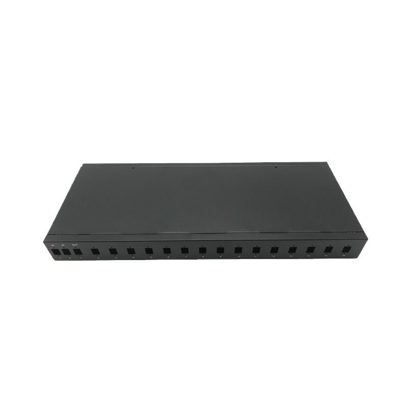 1 minute 4 1 minute 8 1 minute 16 1U19-inch standard chassis PLC optical splitter optical splitter rack non-uniform ratio