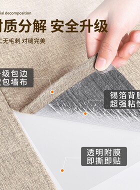 【特厚】床边墙围贴榻榻米软包