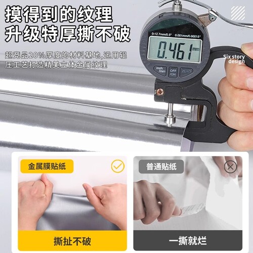 冰箱改色贴膜全贴防水防油自粘壁纸橱柜门换色保护膜冰柜翻新贴纸 - 图1