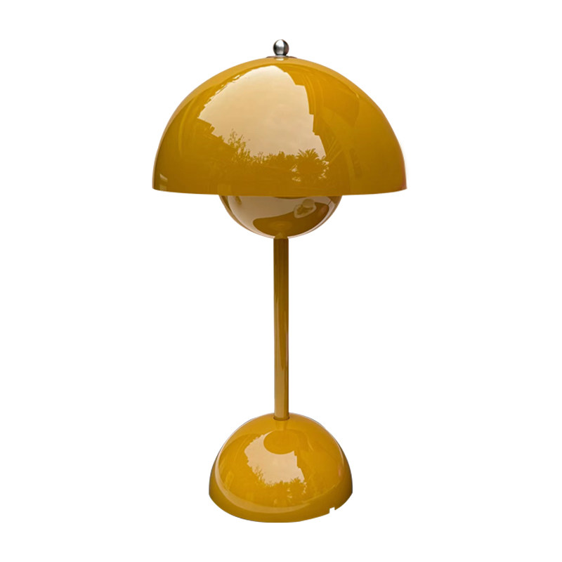 丹麦红色长明卧室蘑菇花苞灯充电长续航桌面床头创意氛围小台灯,淘宝优惠券,粉丝福利购,淘宝优惠卷