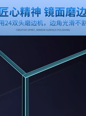 金晶超白玻璃鱼缸客厅家用大中小型长方形水草雨林乌龟缸