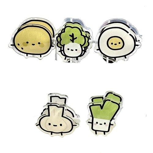 办公文件夹小夹子可爱蔬菜搞怪夹子学生卡通高颜值pp夹小礼品便签 - 图3