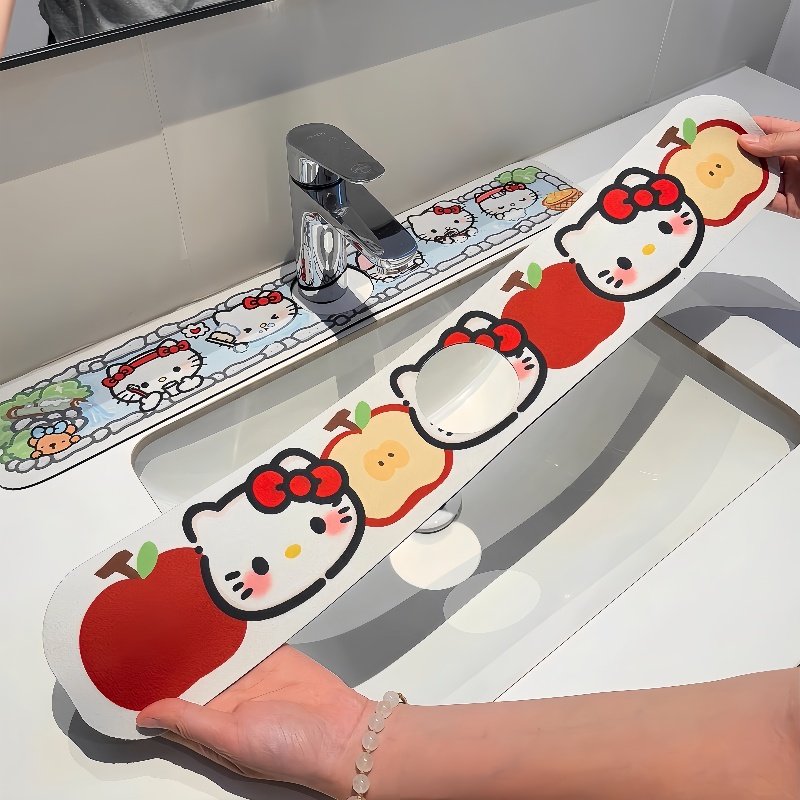 蜡笔小新硅藻泥吸水垫厨房台面水龙头防溅水垫子洗手台浴室沥水垫,淘宝优惠券,粉丝福利购,淘宝优惠卷