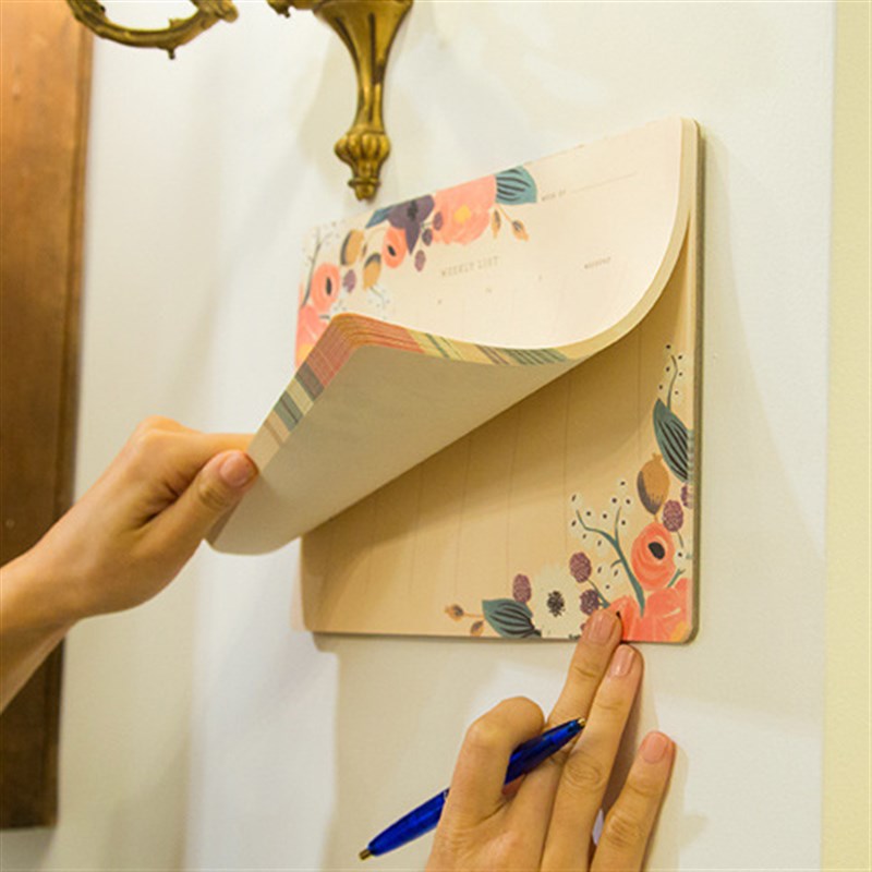 手账本记事本清新桌面可撕周月计划本A4日程本工作学习备忘本 - 图1