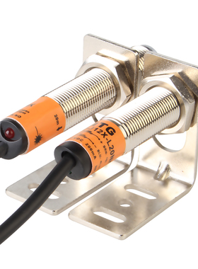 M12激光对射光电开关MT-J12X-L20NK感应开关远程红外传感器NPN24V