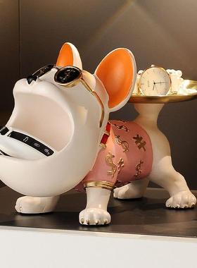 创意狗钥匙收纳玄关摆件家居饰品入户进门口客厅鞋柜乔迁礼品