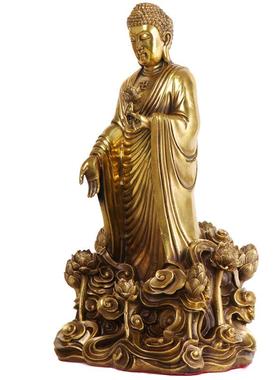 杨铜记 铜站释迦佛 站莲花释迦佛