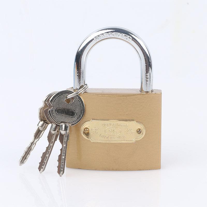 Hongqiao single padlock cross key chassis lock power lock household meter box lock small padlock head manufacturer