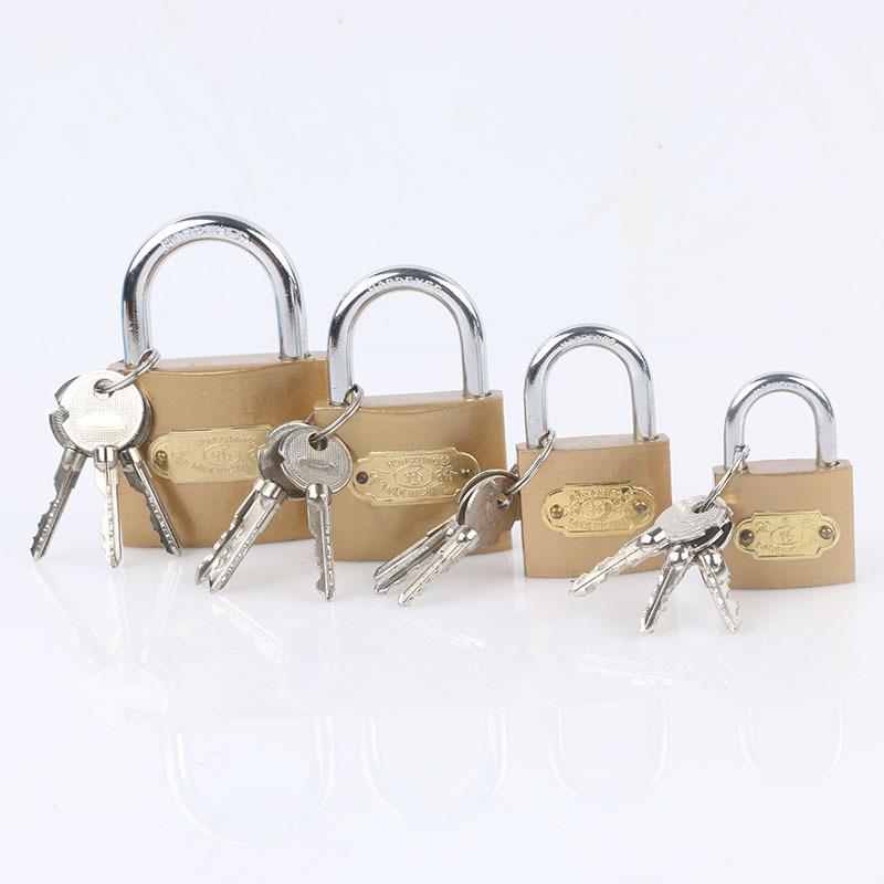 Hongqiao single padlock cross key chassis lock power lock household meter box lock small padlock head manufacturer