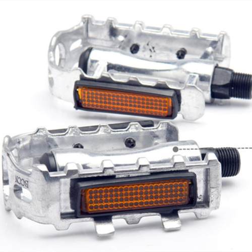 山地车铝合金脚蹬全铝脚踏自行车单车彩色脚踏板防 - 图0