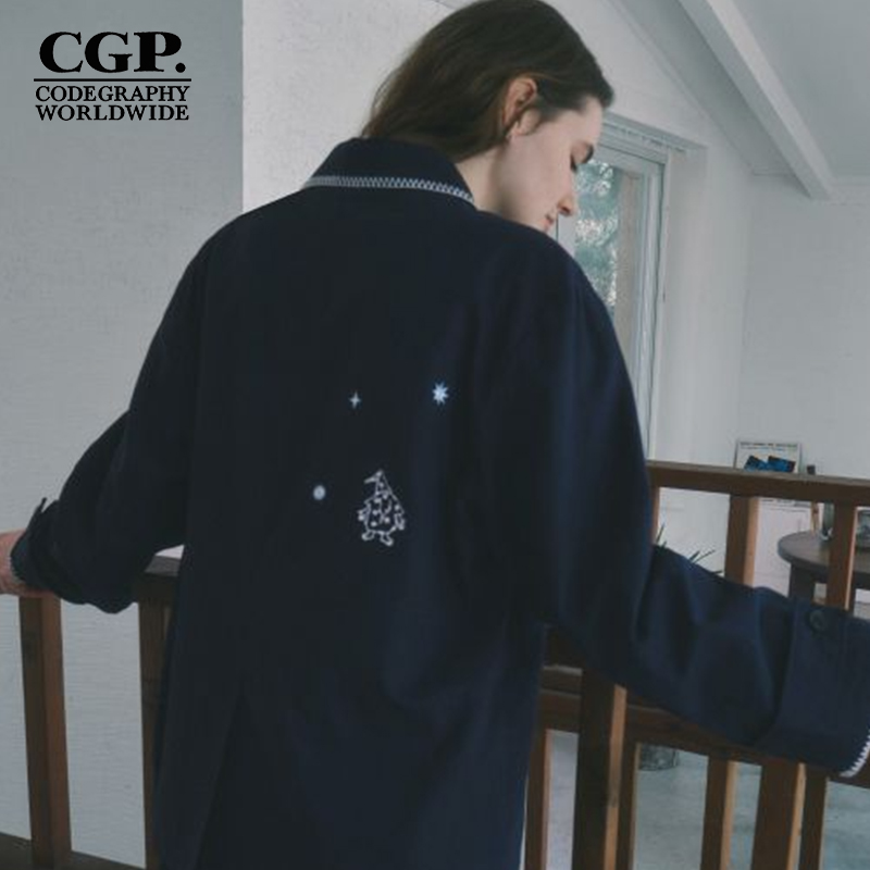 CODEGRAPHY韩国CGP25夏新款女款时尚休闲翻领夹克外套CBEUWJK052 - 图1