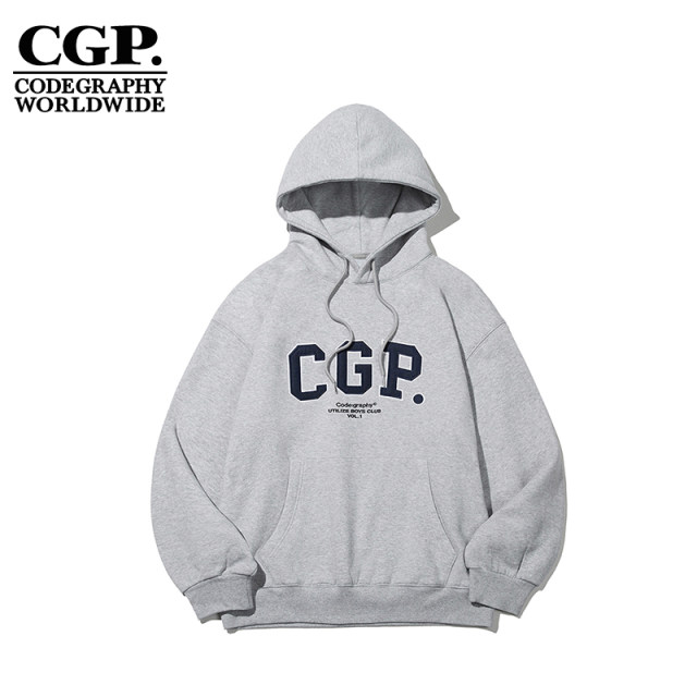 CODEGRAPHY Korea CGP spring fashion logo velvet sweatshirt hooded pullover CBCFUTH100