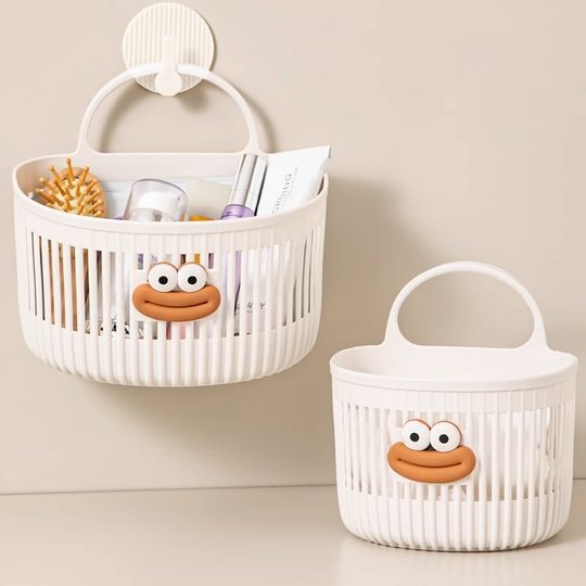 Multifunctional small hanging basket bathroom bathroom abandoned face towel storage basket kitchen dormitory bedside wall hanging basket