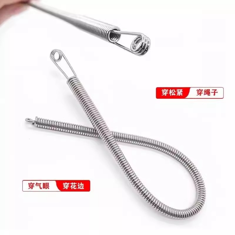 穿绳神器可弯弹簧折穿绳工具新款多用途穿松紧带裤腰绳织带辅助器 - 图2