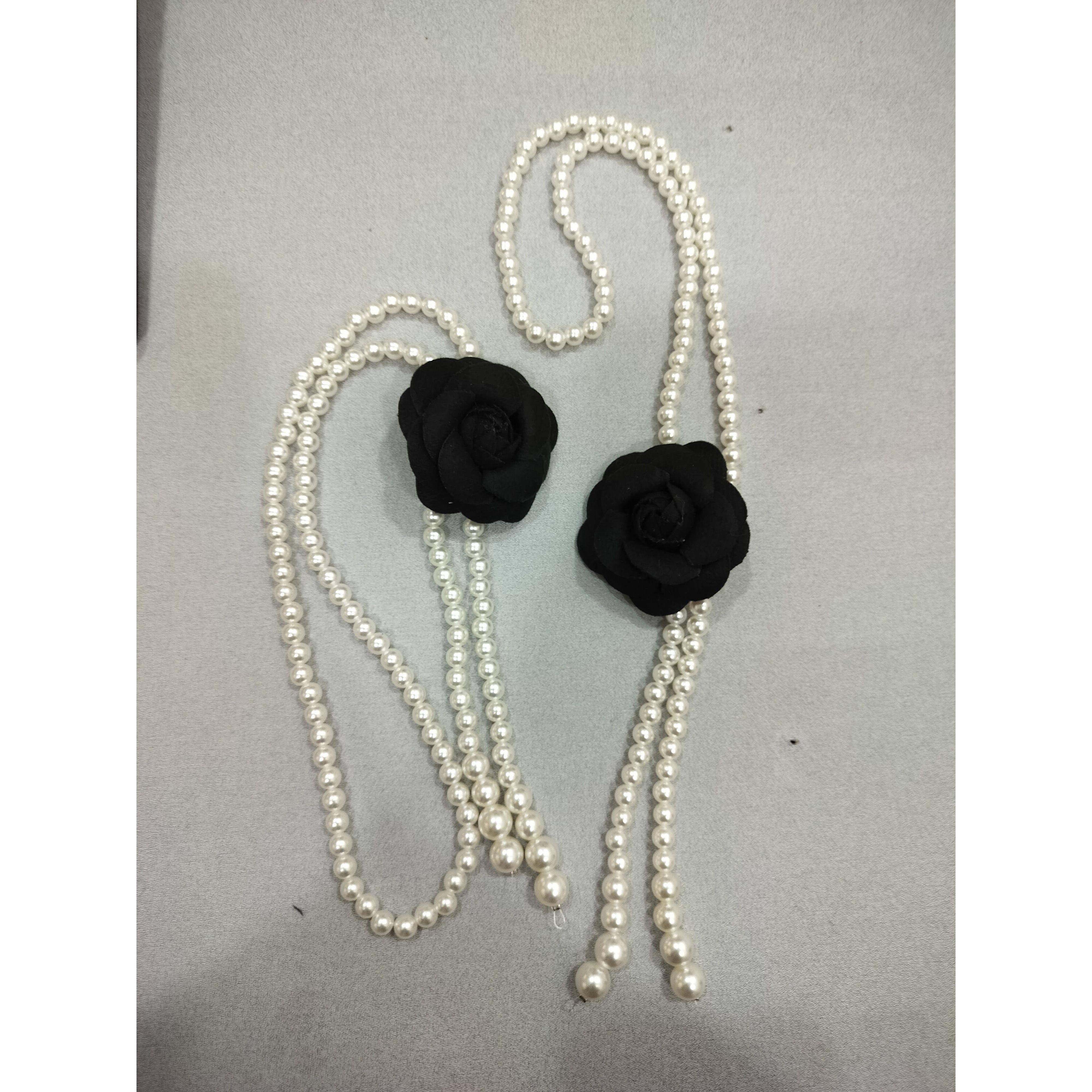 窗帘山茶花腰链配饰花朵法式珍珠腰窗帘绑带装饰洋装收腰绑带,淘宝优惠券,粉丝福利购,淘宝优惠卷