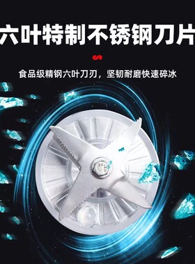 跨境英文版双杯破壁机碎冰110v搅拌机多功能料理榨汁机研磨机