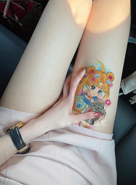 超级美少女战士彩色纹身贴防水女