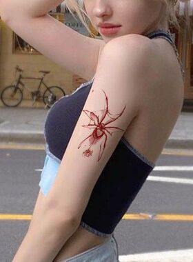 彩色纹身贴暗黑小众锁骨手臂腰部