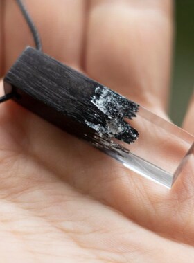 荒山景观树脂吊坠项链个性纯手工情侣男女生日礼物