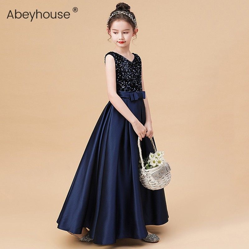 女童生日公主裙长款钢琴演出服小女孩主持人花童婚纱裙儿童晚礼服,淘宝优惠券,粉丝福利购,淘宝优惠卷