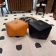 Light luxury leather octagonal stool, living room sofa stool, creative foot stool, small pouf, home low stool, shoe changing stool, doorway