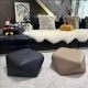 Light luxury leather octagonal stool, living room sofa stool, creative foot stool, small pouf, home low stool, shoe changing stool, doorway