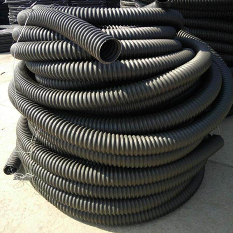 pe碳素波纹管自带钢丝螺纹预埋地穿线管绝缘电力电缆黑色保护套管,淘宝优惠券,粉丝福利购,淘宝优惠卷