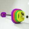Rocker arm weight plate, environmentally friendly/rubber-coated/color rubber/barbell plate, dumbbell plate, weightlifting barbell plate, can be used with barbell