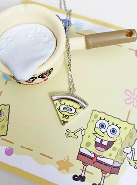 海绵宝宝派大星披萨友谊项链贴贴