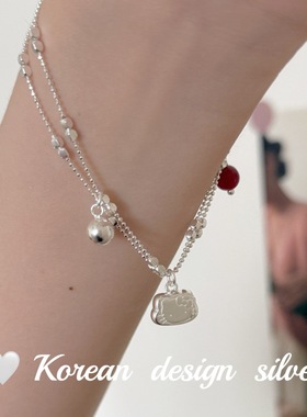 「红果凯蒂猫」s925纯银项链手链女款爆款轻奢小众高级感送礼闺蜜