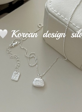 「凯蒂猫」s925纯银项链女款新款爆款轻奢小众设计高级感锁骨链
