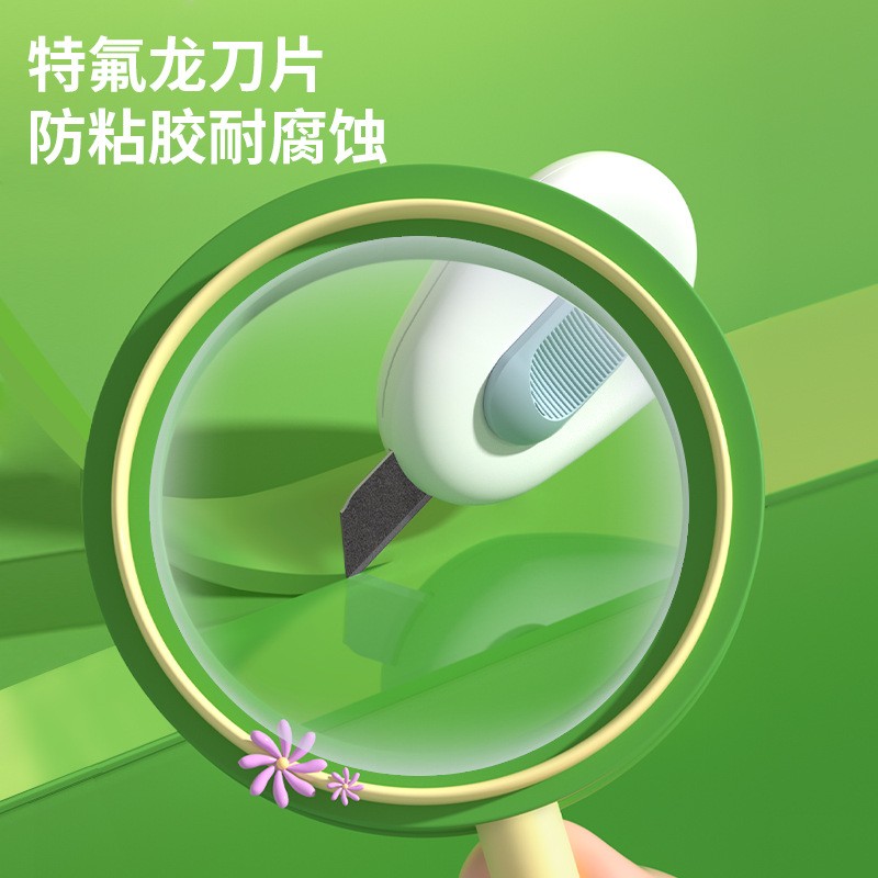 得力迷你美工刀小号防粘拆快递神器开箱器手工壁纸刀特氟龙小刀子 - 图1