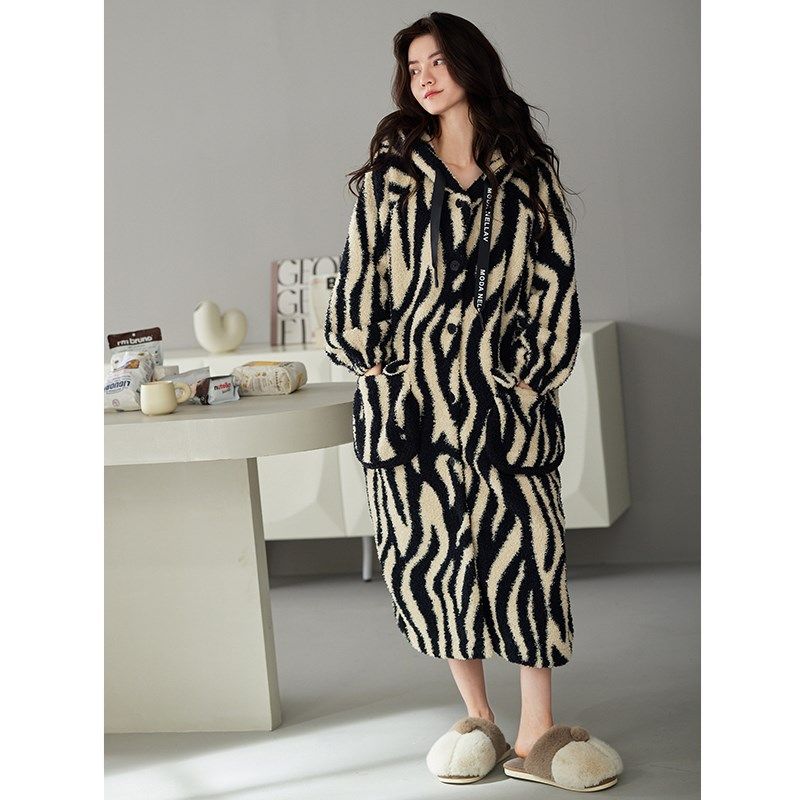 睡袍女士睡衣冬季珊瑚绒加厚加绒睡裙秋冬款法兰绒浴袍大码家居服,淘宝优惠券,粉丝福利购,淘宝优惠卷